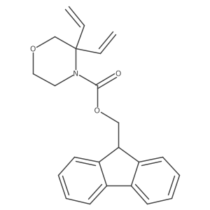 (9H-fluoren-9-yl)methyl 3,3-diethenylmorpholine-4-carboxylate结构式
