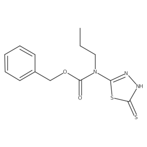 benzyl N-propyl-N-(5-sulfanyl-1,3,4-thiadiazol-2-yl)carbamate结构式