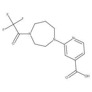 2-[4-(2,2,2-Trifluoroacetyl)-1,4-diazepan-1-yl]pyridine-4-carboxylic acid Structure