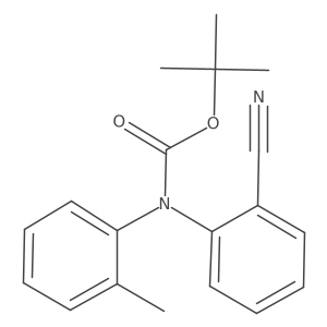 tert-butyl N-(2-cyanophenyl)-N-(2-methylphenyl)carbamate Structure