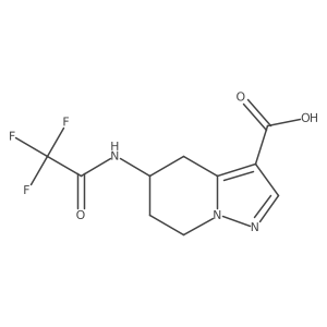 5-(2,2,2-trifluoroacetamido)-4H,5H,6H,7H-pyrazolo[1,5-a]pyridine-3-carboxylic acid Structure