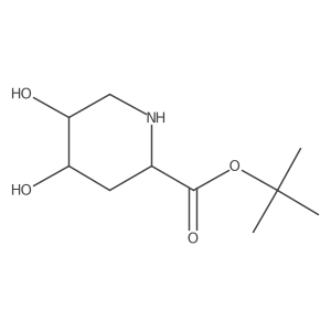 rac-tert-butyl (4R,5S)-4,5-dihydroxypiperidine-2-carboxylate结构式