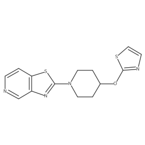 4-(1,3-Thiazol-2-yloxy)-1-{[1,3]thiazolo[4,5-c]pyridin-2-yl}piperidine Structure