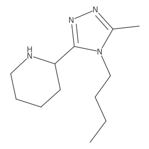 2-(4-butyl-5-methyl-4H-1,2,4-triazol-3-yl)piperidine Structure