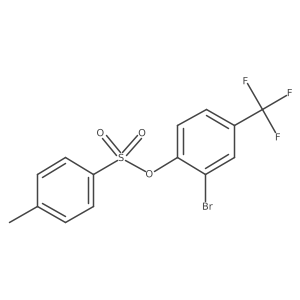 2-Bromo-4-(trifluoromethyl)phenyl 4-methylbenzene-1-sulfonate Structure