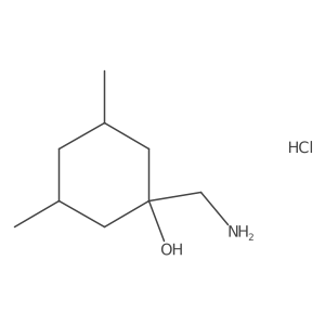 1-(Aminomethyl)-3,5-dimethylcyclohexan-1-ol hydrochloride Structure