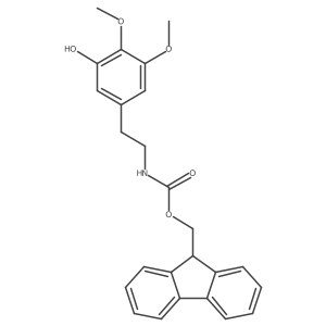 (9H-fluoren-9-yl)methyl N-[2-(3-hydroxy-4,5-dimethoxyphenyl)ethyl]carbamate结构式