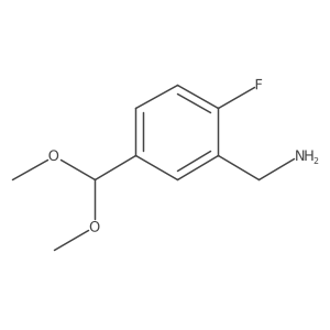 5-(Dimethoxymethyl)-2-fluorobenzylamine Structure