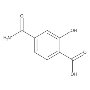 4-Carbamoyl-2-hydroxybenzoic acid Structure