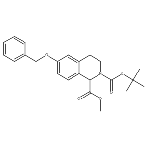 2-(1,1-Dimethylethyl) 1-methyl 3,4-dihydro-6-(phenylmethoxy)-1,2(1H)-isoquinolinedicarboxylate Structure