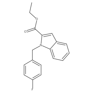 Ethyl 1-(4-fluorobenzyl)-1H-indole-2-carboxylate Structure
