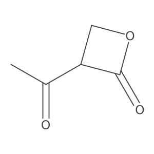 2-Oxetanone, 3-acetyl- Structure