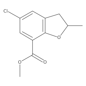 Methyl 5-chloro-2,3-dihydro-2-methylbenzofuran-7-carboxylate Structure