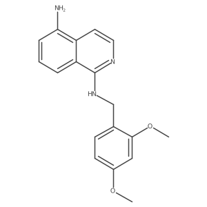 N1-(2,4-Dimethoxybenzyl)isoquinoline-1,5-diamine Structure