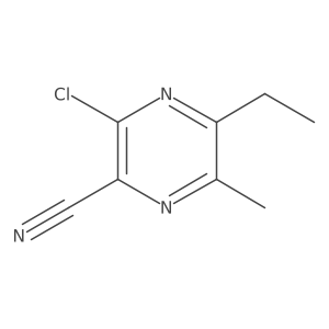 3-Chloro-5-ethyl-6-methyl-pyrazine-2-carbonitrile Structure