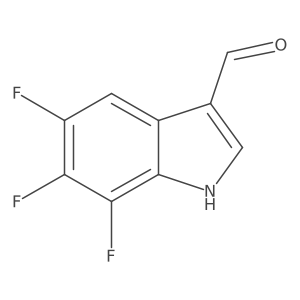 5,6,7-trifluoro-1H-indole-3-carbaldehyde Structure