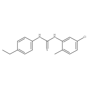 N-(5-Chloro-2-methylphenyl)-Na(2)-(4-ethylphenyl)thiourea Structure