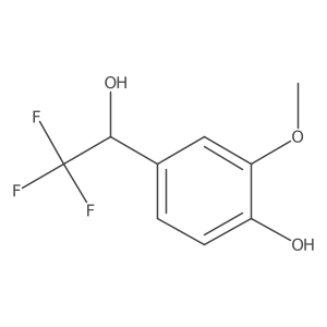 2-methoxy-4-[(1R)-2,2,2-trifluoro-1-hydroxyethyl]phenol Structure