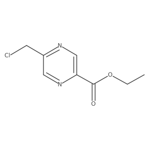 Ethyl 5-(chloromethyl)-2-pyrazinecarboxylate Structure