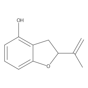 2-Prop-1-en-2-yl-2,3-dihydro-1-benzofuran-4-ol Structure