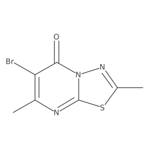 6-Bromo-2,7-dimethyl-5H-[1,3,4]thiadiazolo[3,2-A]pyrimidin-5-one Structure