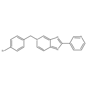 5-[(4-Bromophenyl)methyl]-2-(3-pyridyl)imidazo[4,5-c]pyridine结构式