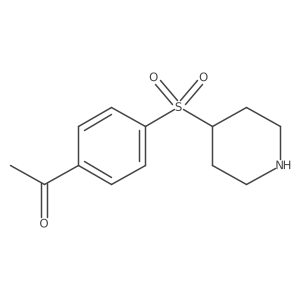 1-[4-(4-Piperidinylsulfonyl)phenyl]ethanone结构式