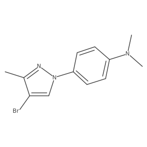 4-Bromo-1-(4-dimethylaminophenyl)-3-methylpyrazole Structure