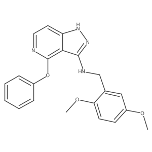 N-(2,5-dimethoxybenzyl)-4-phenoxy-1H-pyrazolo[4,3-c]pyridin-3-amine Structure