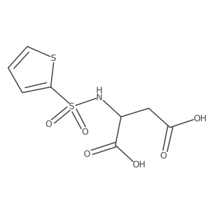 N-(2-Thienylsulfonyl)-L-aspartic acid结构式
