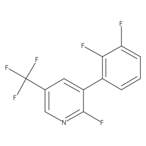 2-Fluoro-3-(2,3-difluorophenyl)-5-(trifluoromethyl)pyridine Structure