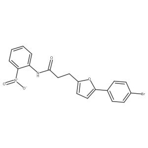 3-(5-(4-Bromophenyl)-2-furyl)-N-(2-nitrophenyl)propanamide Structure