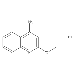 2-Methoxyquinolin-4-amine hydrochloride结构式