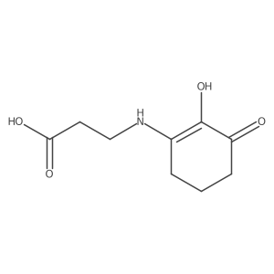 N-(2-Hydroxy-3-oxo-1-cyclohexen-1-yl)-I(2)-alanine结构式