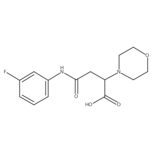 4-((3-Fluorophenyl)amino)-2-morpholino-4-oxobutanoic acid结构式