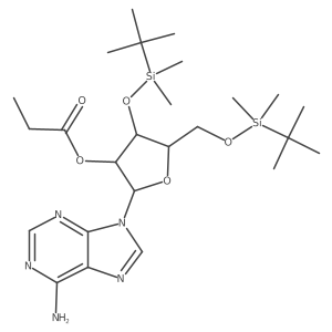 9-(2-O-propionyl-beta-d-arabinofuranosyl)adenine结构式