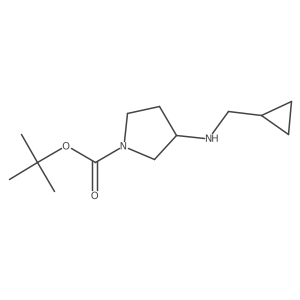 tert-butyl (3S)-3-[(cyclopropylmethyl)amino]pyrrolidine-1-carboxylate Structure
