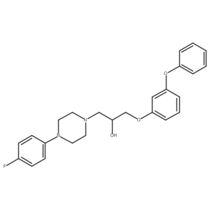 1-[4-(4-Fluorophenyl)piperazin-1-yl]-3-(3-phenoxyphenoxy)propan-2-ol结构式