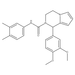 1-(3,4-dimethoxyphenyl)-N-(3,4-dimethylphenyl)-3,4-dihydropyrrolo[1,2-a]pyrazine-2(1H)-carboxamide Structure