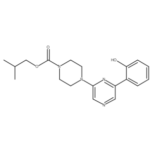 Isobutyl 4-(6-(2-hydroxyphenyl)pyrazin-2-yl)piperazine-1-carboxylate结构式