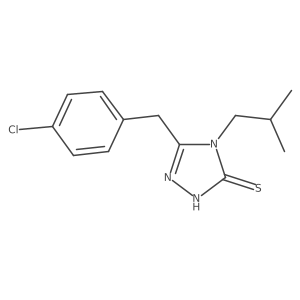 5-(4-Chloro-benzyl)-4-isobutyl-4H-[1,2,4]triazole-3-thiol结构式