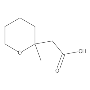 2-(2-Methyloxan-2-yl)acetic acid结构式