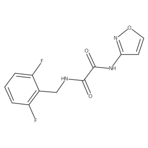 N1-(2,6-difluorobenzyl)-N2-(isoxazol-3-yl)oxalamide Structure