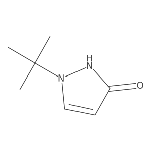 1-tert-butyl-1H-pyrazol-3-ol结构式