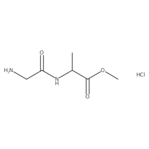 (R)-Methyl2-(2-aminoacetamido)propanoatehydrochloride Structure