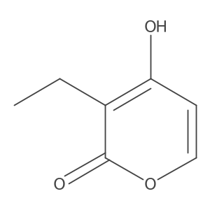 3-Ethyl-4-hydroxy-2H-pyran-2-one结构式