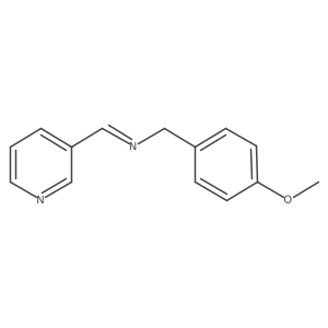 N-(4-Methoxybenzyl)pyridine-3-methaneimine结构式