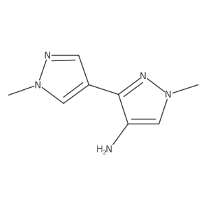 1-methyl-3-(1-methyl-1H-pyrazol-4-yl)-1H-pyrazol-4-amine Structure
