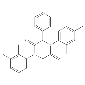 1-(2,3-Dimethylphenyl)-4-(2,4-dimethylphenyl)-3-phenyl-2,5-piperazinedione结构式