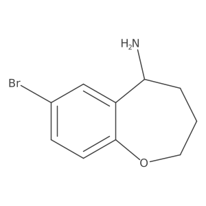 7-Bromo-2,3,4,5-tetrahydro-1-benzoxepin-5-amine Structure